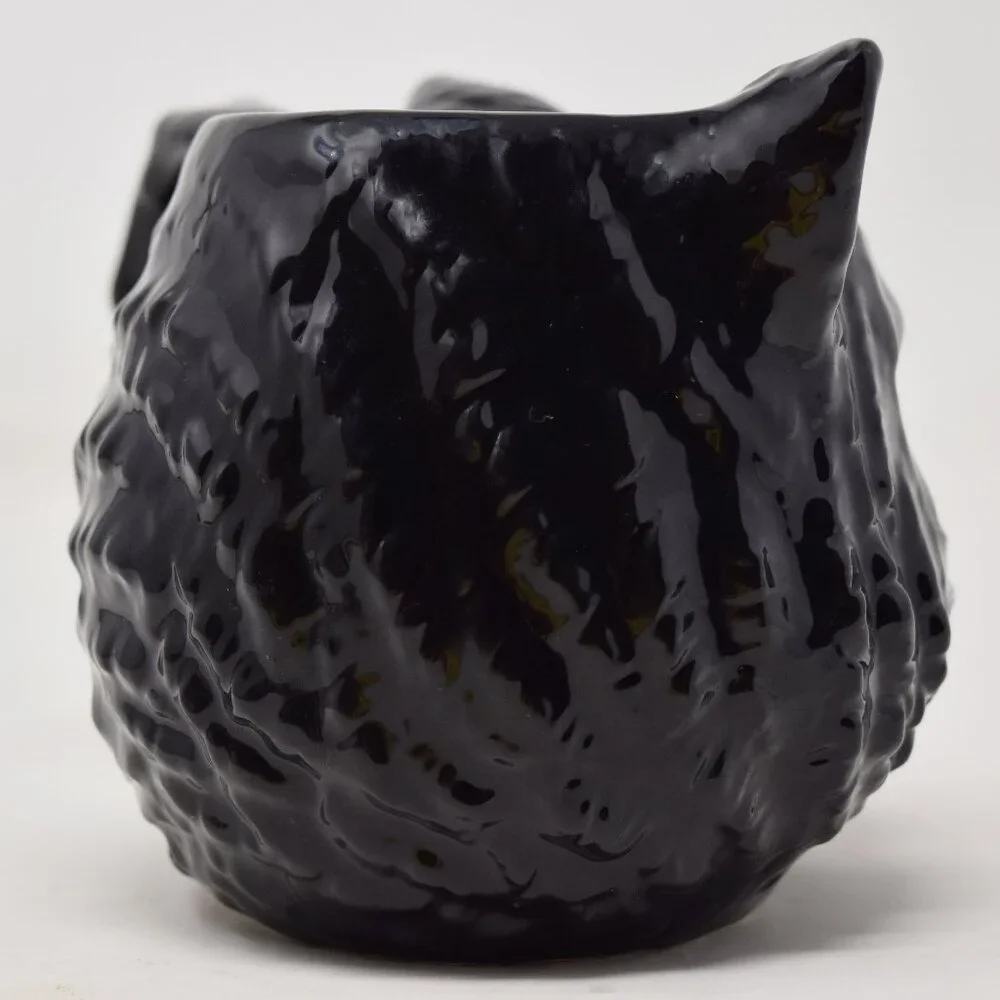 Williams Sonoma Halloween Black Cat Mug 13 oz Figural 3D Cup New Spooky Witchy